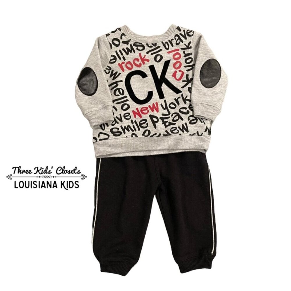 Calvin Klein Jeans 3-6m Sweatshirt & Jogger Pants Set